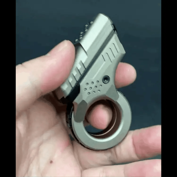 Blizkox™ Metal EDC Fidget Spinner – Tri-Spinner Pop Coin Stress Relief Toy