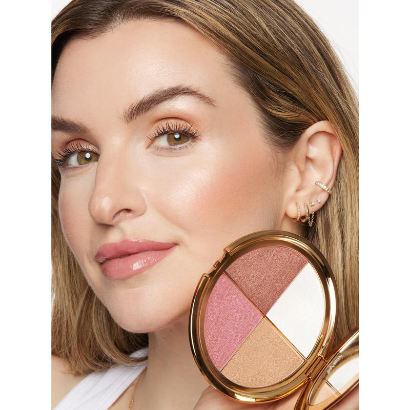 🌺Last 3 hours 60% off⏰eye & cheek palette - (with Detachable Brush)✨ 4-in-1 Glow Highlight & Contour Palette – Radiance for Every Skin Tone
