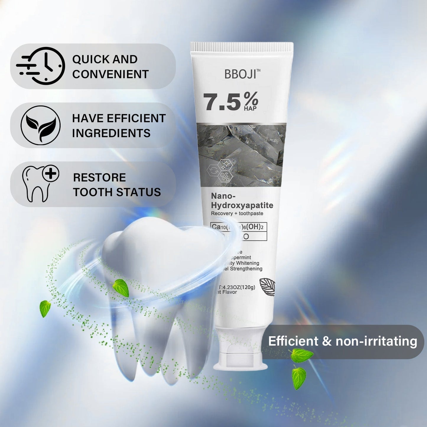 🦷🔥Final 12 Hours: 60%OFF🎁 BBOJI™ Fluoride-Free Hydroxyapatite Toothpaste 💎 Your Smile, Naturally Brighter!