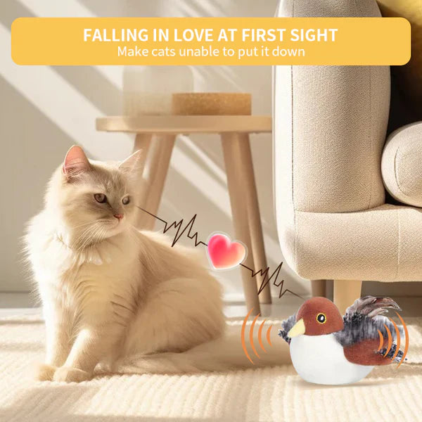 🔥😻🐾Interactive Chirping Bird Cat Toy