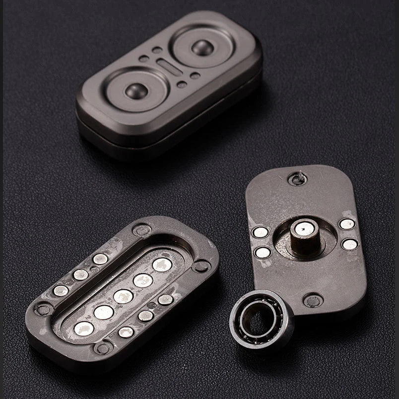 Blizkox™ Metal EDC Fidget Spinner – Tri-Spinner Pop Coin Stress Relief Toy