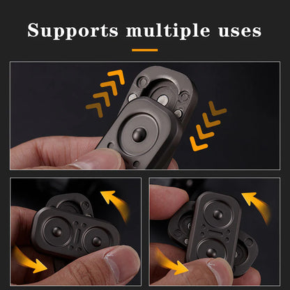 Blizkox™ Metal EDC Fidget Spinner – Tri-Spinner Pop Coin Stress Relief Toy