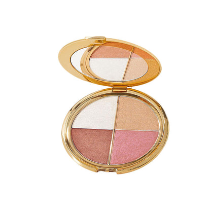 🌺Last 3 hours 60% off⏰eye & cheek palette - (with Detachable Brush)✨ 4-in-1 Glow Highlight & Contour Palette – Radiance for Every Skin Tone